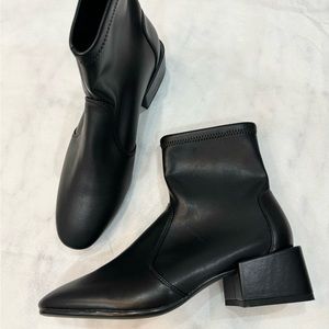 faux leather Sock Boots ankle boots